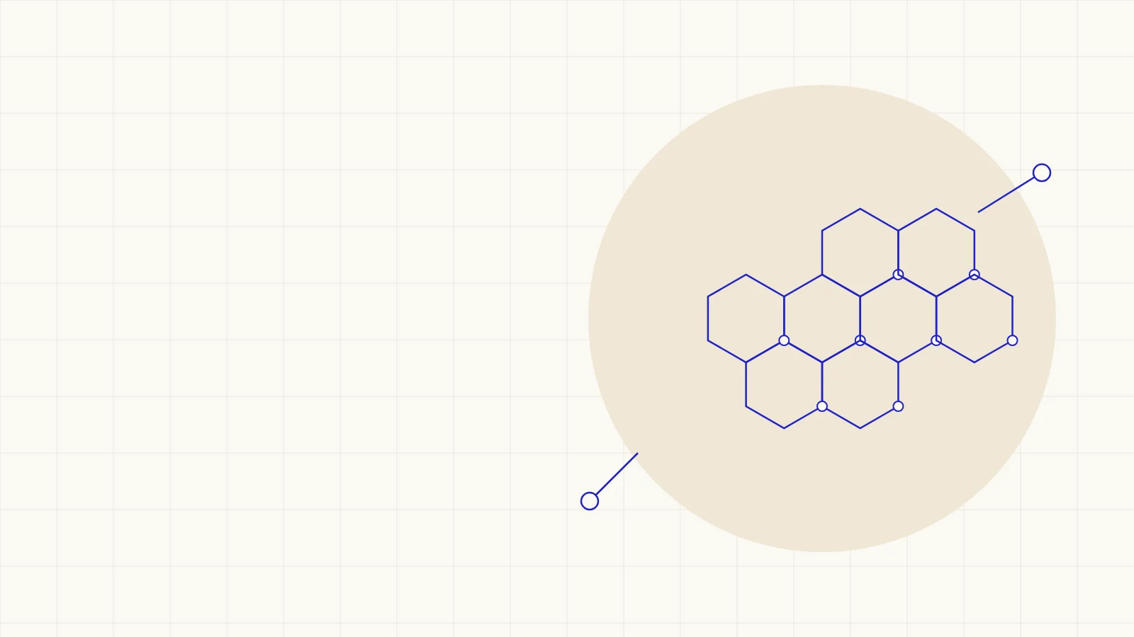 Stylised molecular lattice, illustrating patent litigation in chemistry