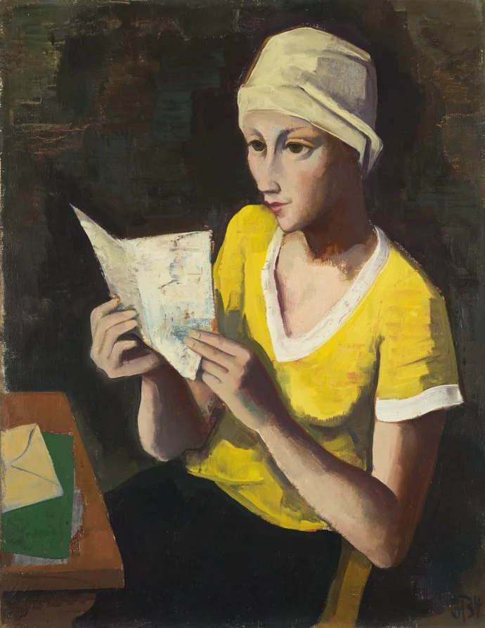 The Letter, œuvre de Karl Hofer.