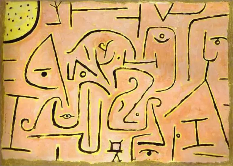 Contemplating, œuvre de Paul Klee.