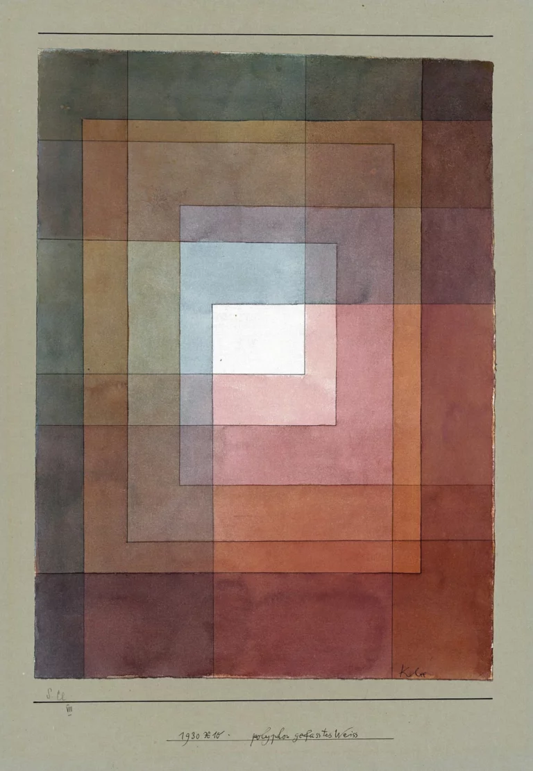 Polyphon gefasstes Weiss, œuvre de Paul Klee.
