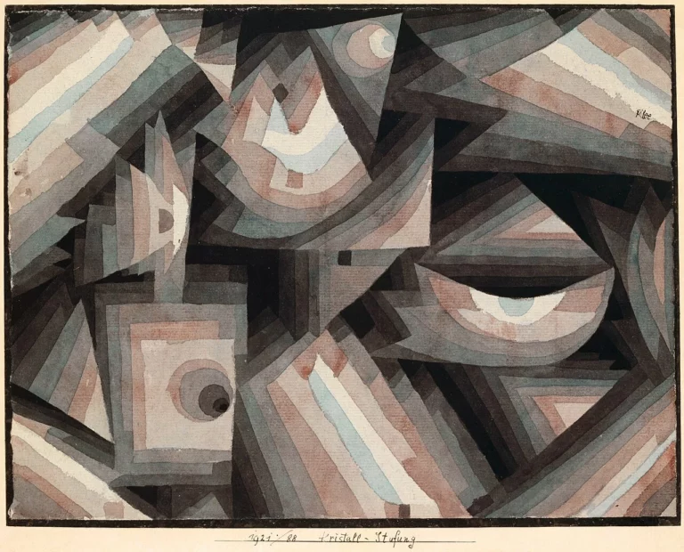 Kristall-Stufung, œuvre de Paul Klee.