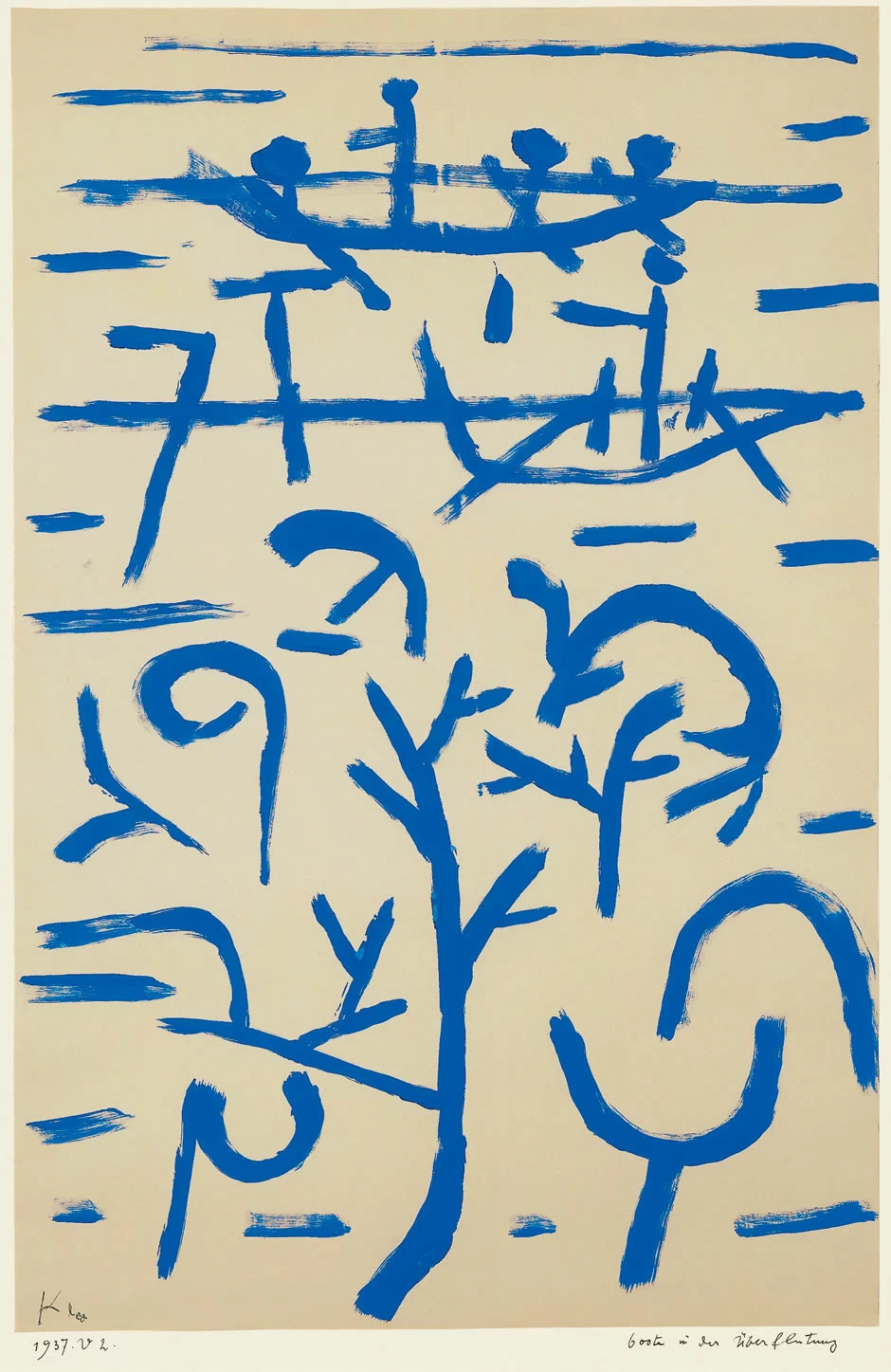 Boote in der Überflutung, œuvre de Paul Klee.