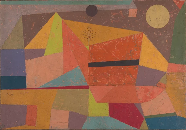 Heitere Gebirgslandschaft, œuvre de Paul Klee.