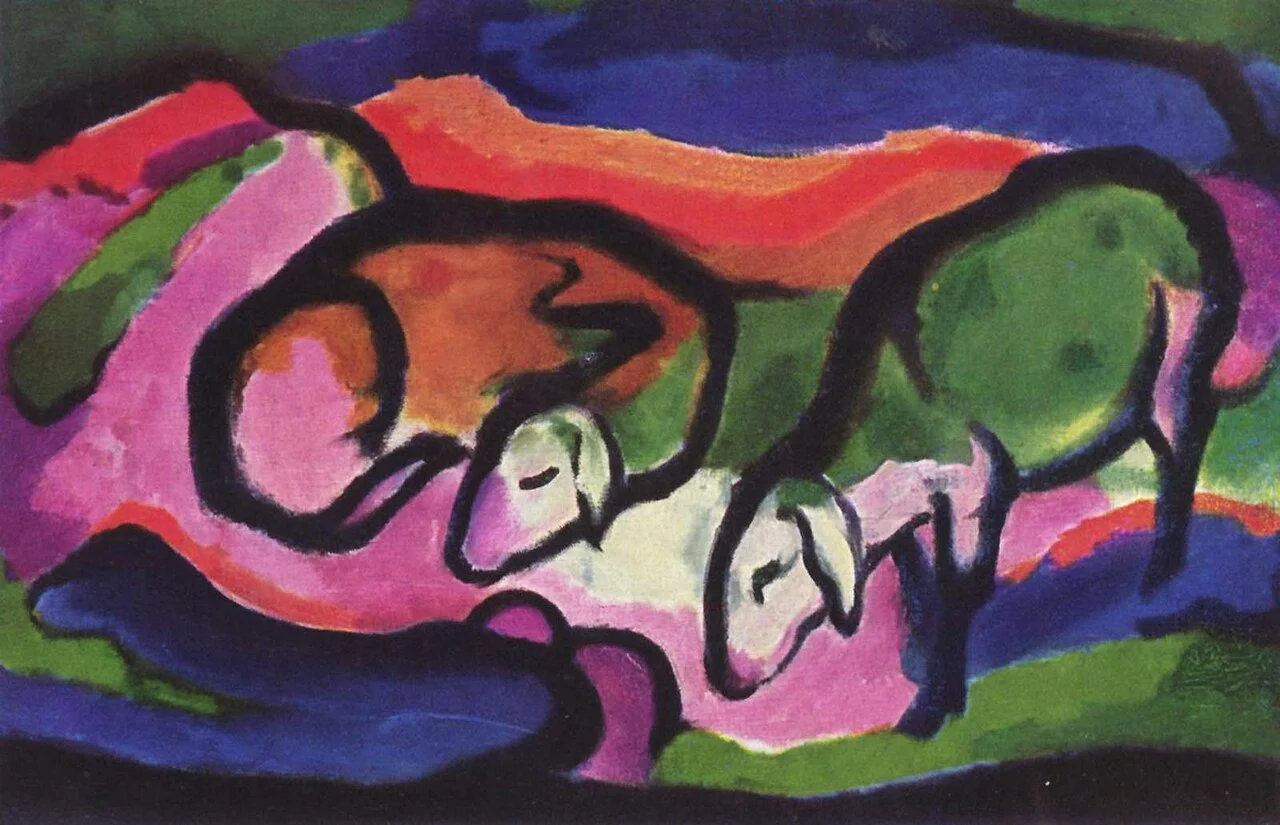Schafe, œuvre de Franz Marc.