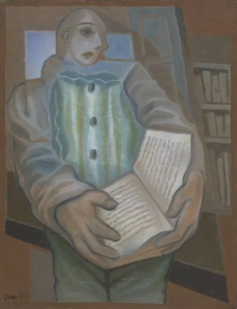 Pierrot with Book, œuvre de Juan Gris.