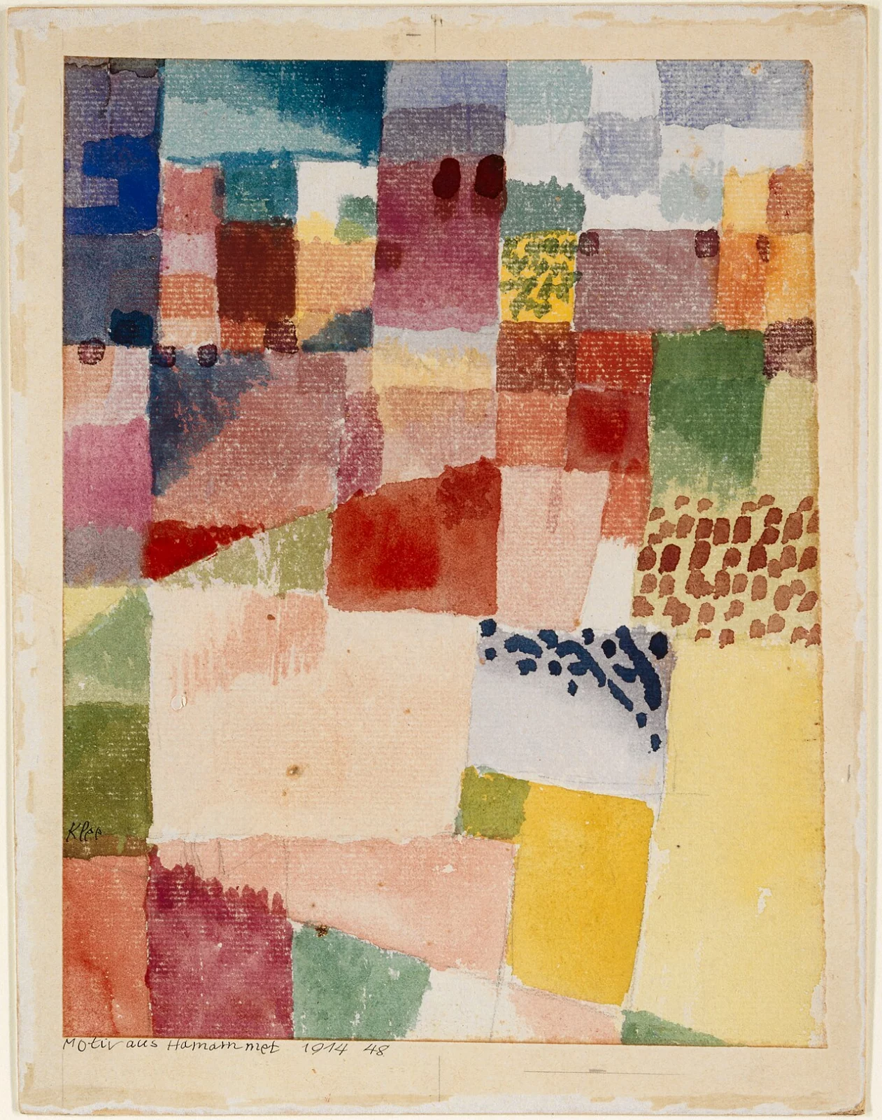 Motiv aus Hammamet, œuvre de Paul Klee.