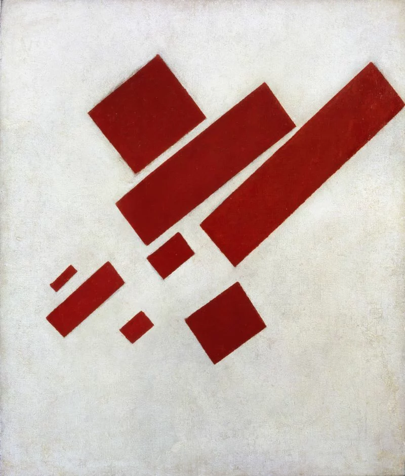 Suprematist Painting: Eight Red Rectangles, œuvre de Kazimir Malevitch.