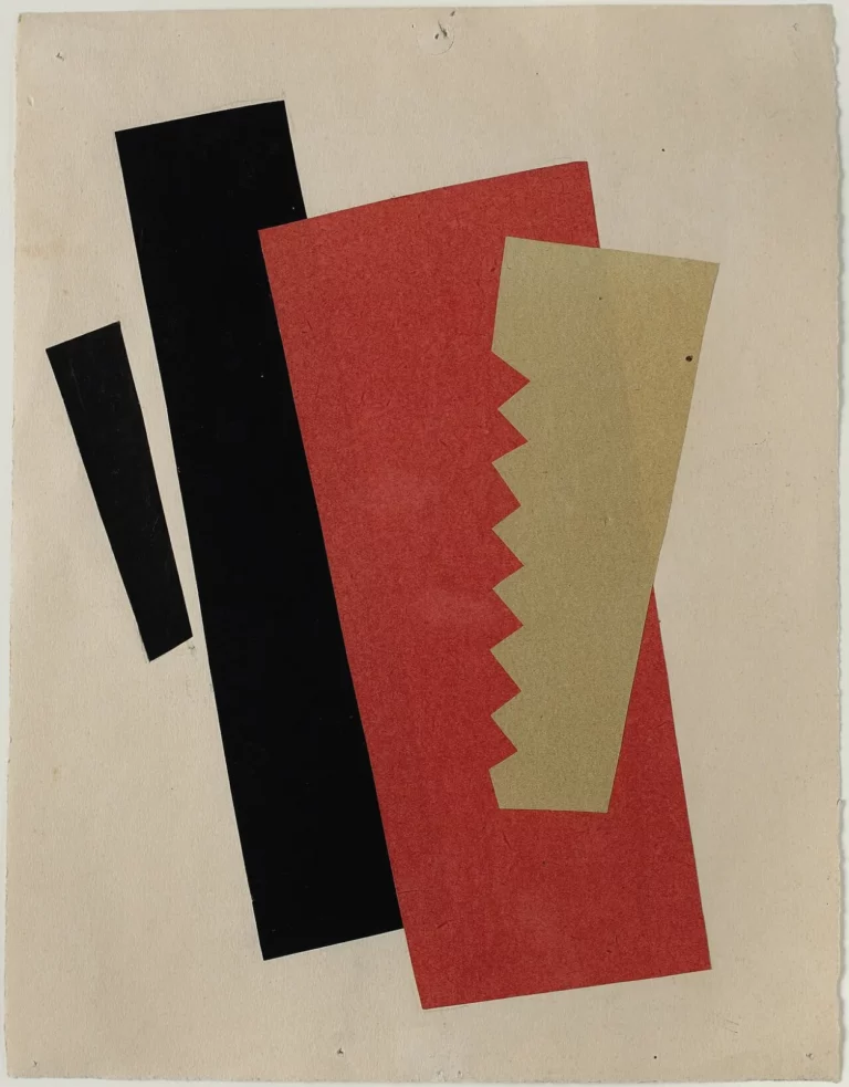 Composition (Red-Black-Gold), œuvre de Lioubov Popova.