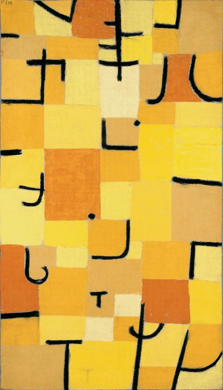 Signs In Yellow, œuvre de Paul Klee.