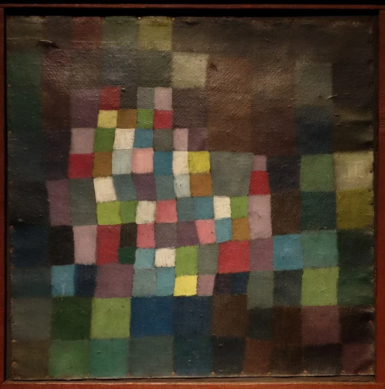 Abstraction with Reference to a Flowering Tree, œuvre de Paul Klee.