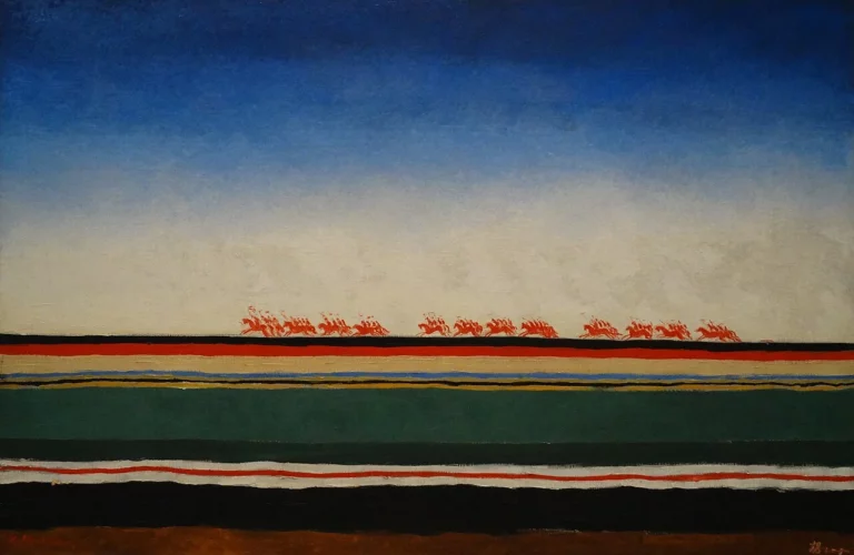 La Cavalerie rouge, œuvre de Kazimir Malevitch.