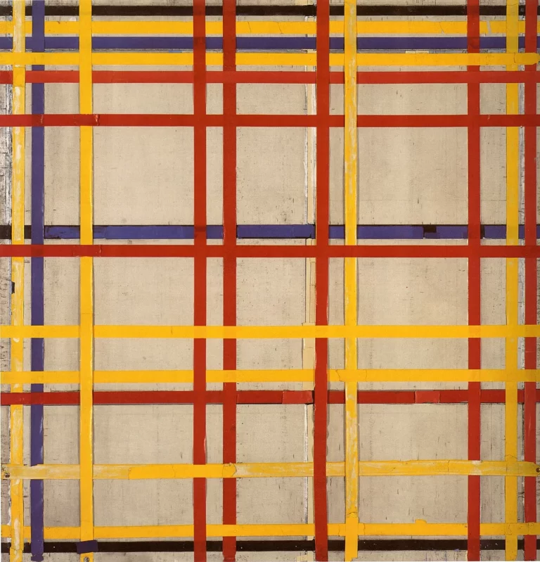 New York City I, œuvre de Piet Mondrian.