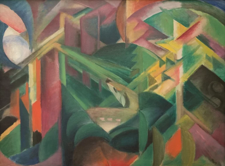 Reh im Klostergarten, œuvre de Franz Marc.
