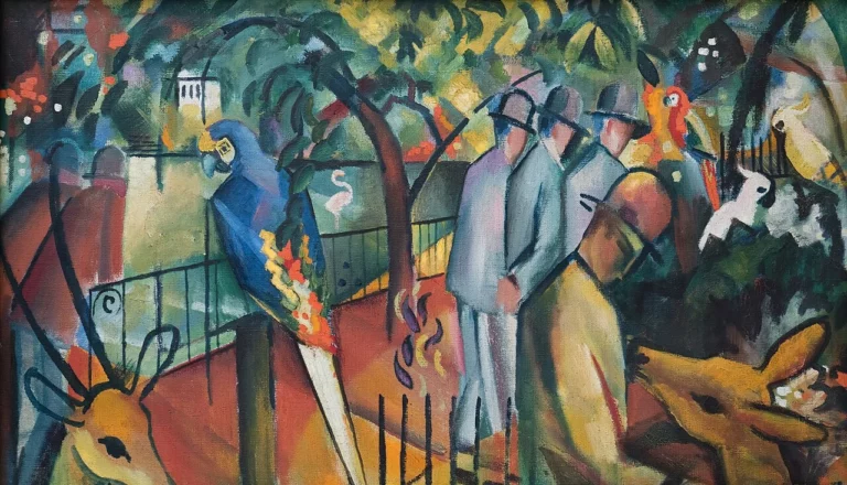 Zoologischen Garten I, œuvre de August Macke.