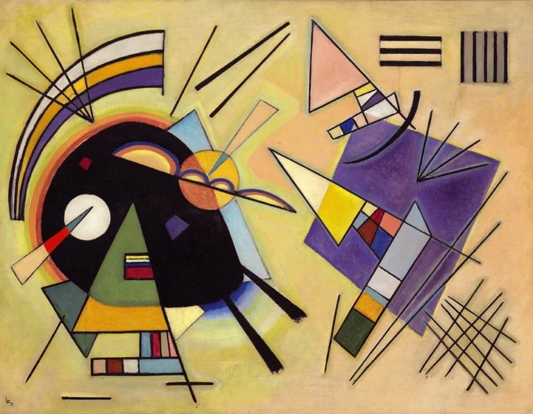 Black and Violet, œuvre de Vassily Kandinsky.